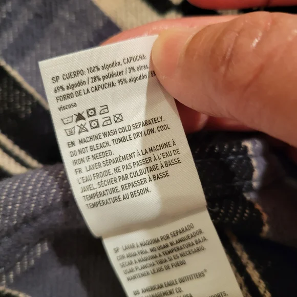 American Eagle Plaid Flannel Shirt - Picture 13 of 13